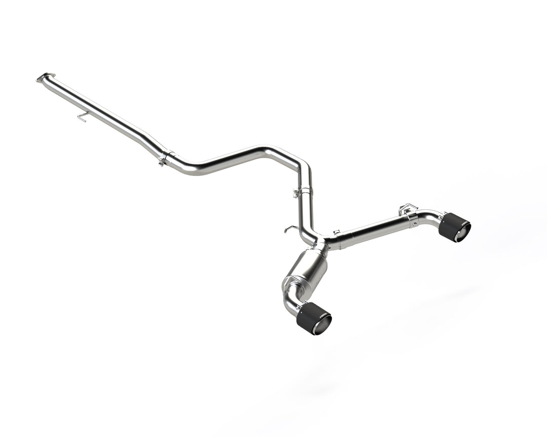 MBRP 2019-2022 Hyundai Veloster N 2.0L T304 Stainless Steel 3" Cat-Back Dual Split Rear with Carbon Fiber S47073CF
