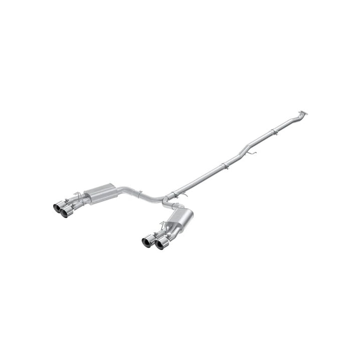 MBRP 21-23 Hyundai Sonata N Line 2.5L Turbo, Armor Lite 2.5" Cat-Back Dual Split Rear Quad Outlet, Tips S4715AL