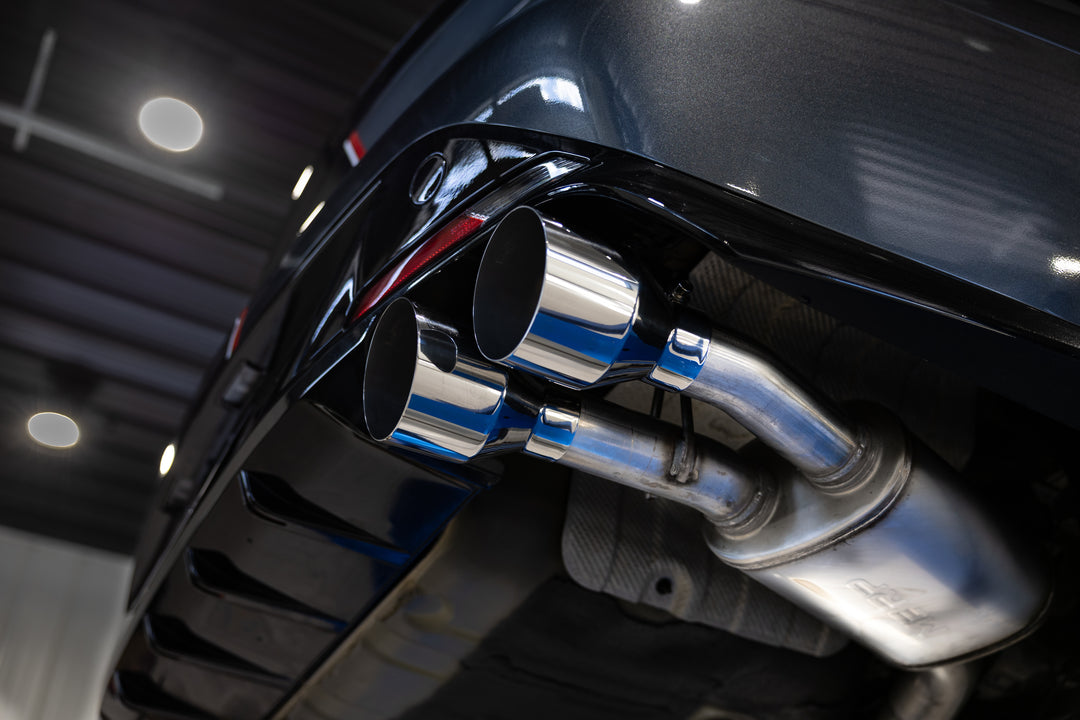 MBRP 21-23 Hyundai Sonata N Line 2.5L Turbo, Armor Lite 2.5" Cat-Back Dual Split Rear Quad Outlet, Tips S4715AL
