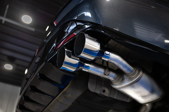 MBRP 21-23 Hyundai Sonata N Line 2.5L Turbo, Armor Lite 2.5" Cat-Back Dual Split Rear Quad Outlet, Tips S4715AL