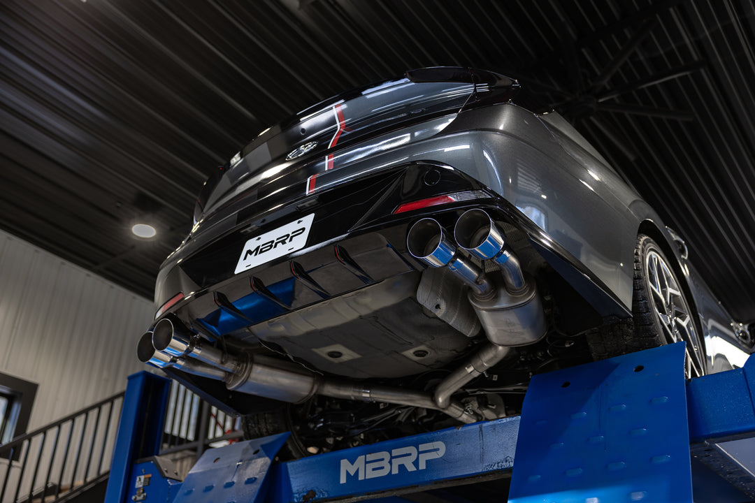 MBRP 21-23 Hyundai Sonata N Line 2.5L Turbo, Armor Lite 2.5" Cat-Back Dual Split Rear Quad Outlet, Tips S4715AL