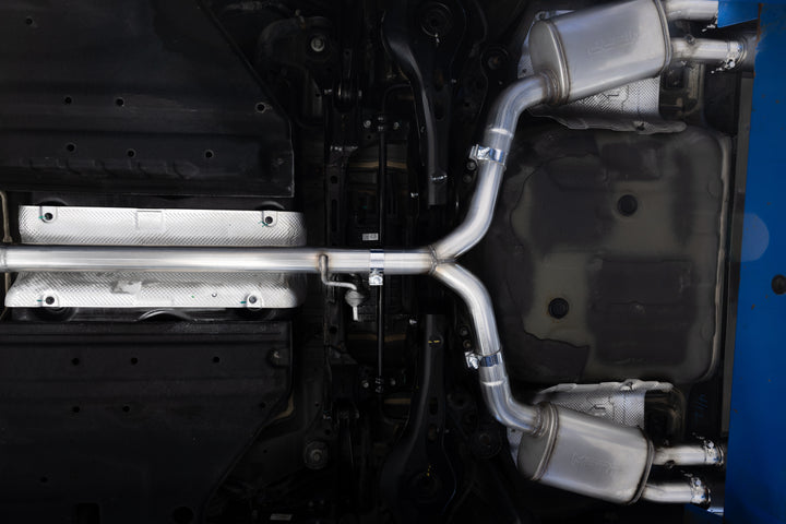 MBRP 21-24 Kia K5 GT 2.5L Turbo, Armor Lite 2.5" Cat-Back Dual Split Rear Quad Outlet, Tips, Street Profile S4716AL