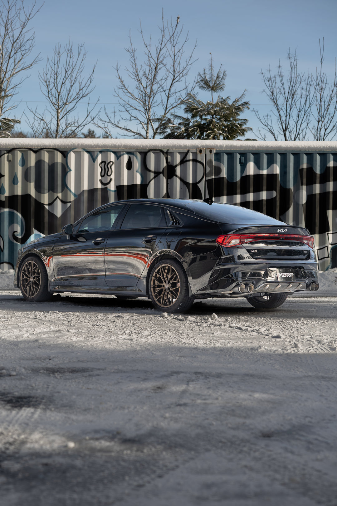 MBRP 21-24 Kia K5 GT 2.5L Turbo, Armor Lite 2.5" Cat-Back Dual Split Rear Quad Outlet, Tips, Street Profile S4716AL