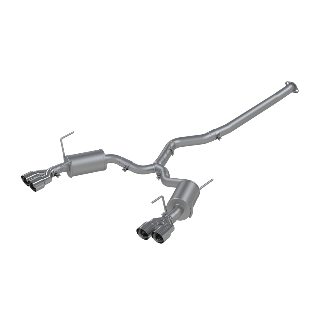 MBRP Subaru 3" Cat Back Exhaust System Dual Split Rear-Quad Tips For 11-21 Subaru Impreza WRX Armor Pro S4800304