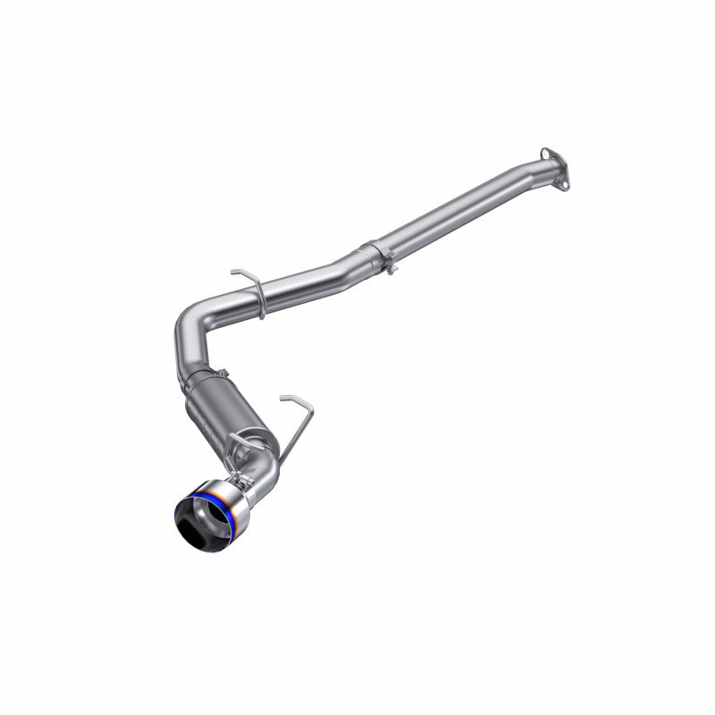 MBRP T304 Stainless Steel 3" Cat-Back Single Rear Exit with Brunt End Tips for 13-Up Subaru BRZ, 17-Up S48063BE