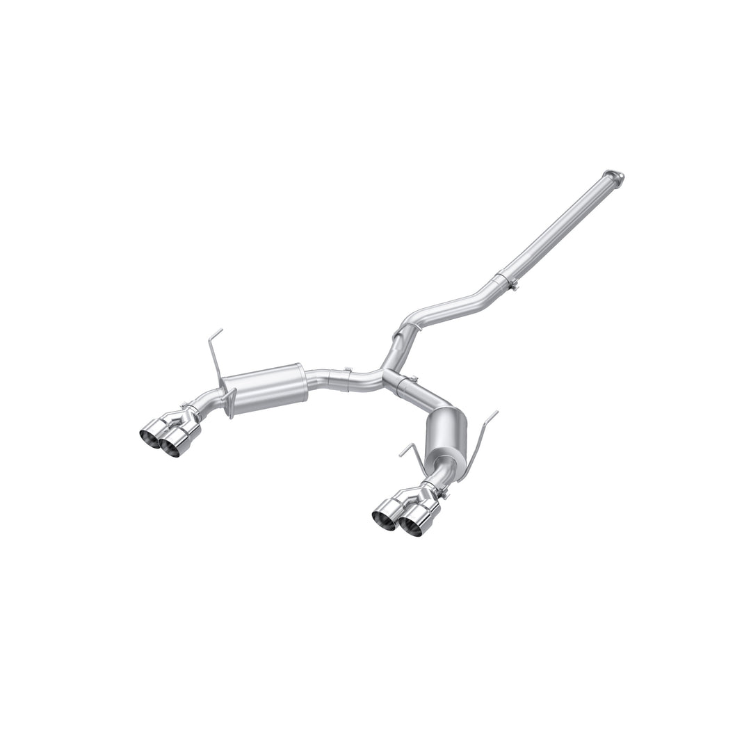 MBRP 22-Up Subaru WRX 2.4L T304 Stainless Steel 3" Cat-Back Dual Split Rear Quad Tips Street Profile S4807304