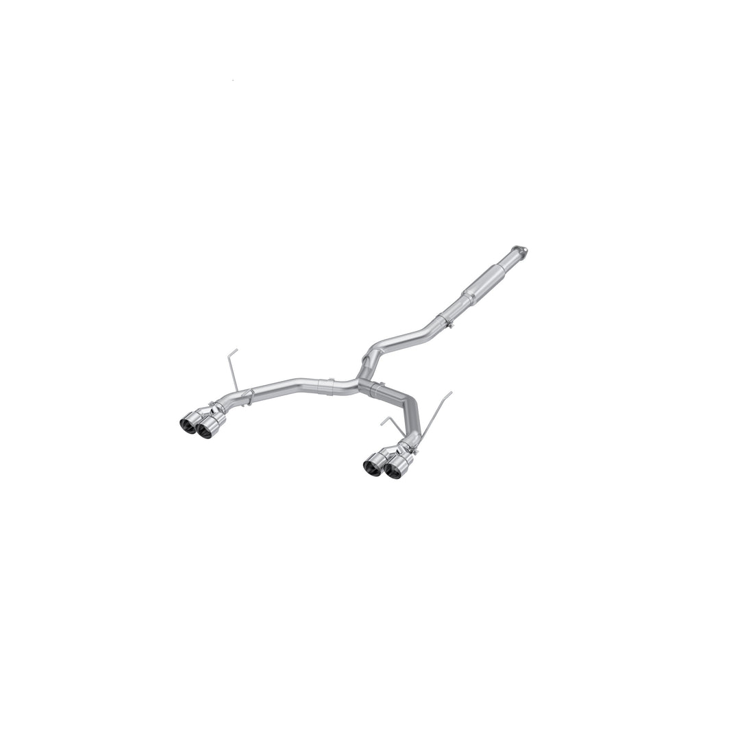 MBRP 22-Up Subaru WRX 2.4L T304 Stainless Steel 3" Cat-Back Dual Split Rear Quad Tips Race Profile S4808304