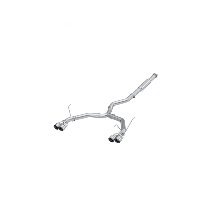 MBRP 22-Up Subaru WRX 2.4L T304 Stainless Steel 3" Cat-Back Dual Split Rear Quad Tips Race Profile S4808304
