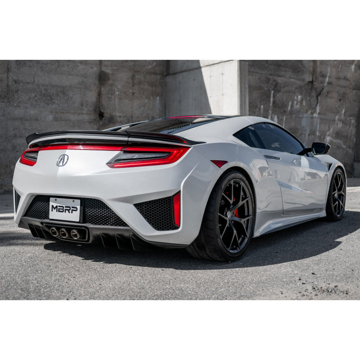 MBRP 17-22 Acura NSX Armor Pro 2.5" Cat Back Triple Rear Exit T304 Stainless Steel with Carbon Fiber Tips S49003CF
