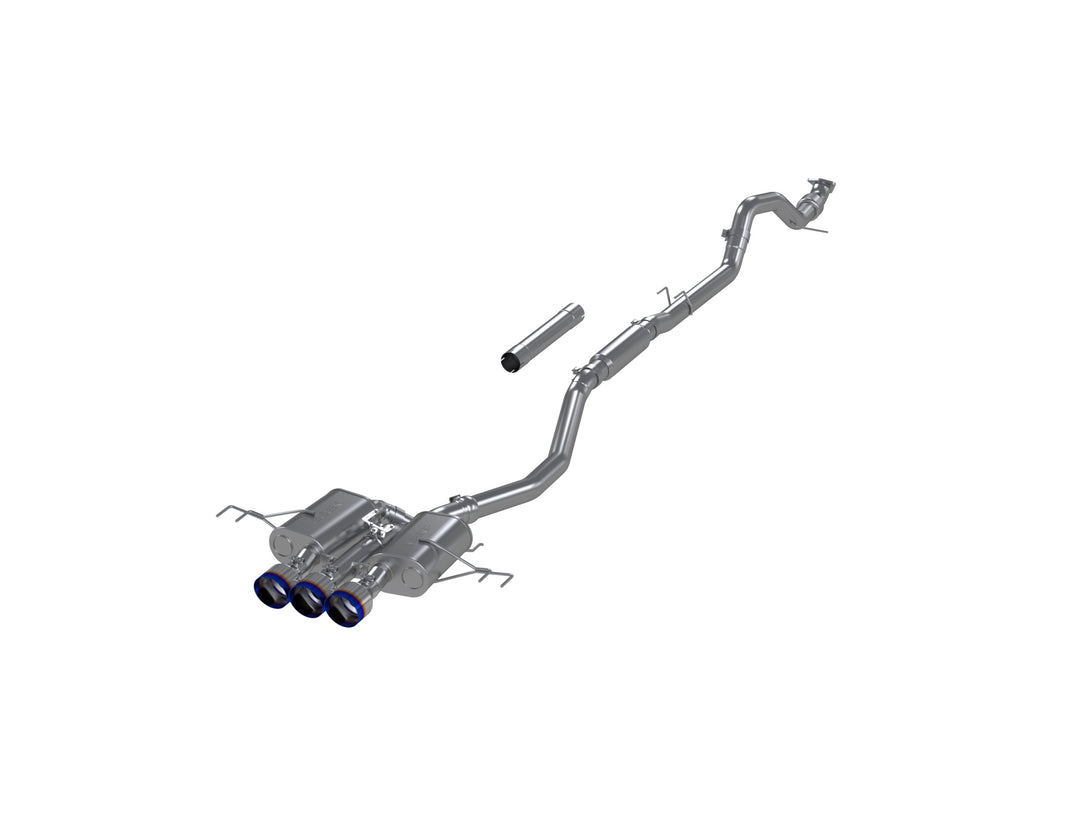 MBRP 23-Up Honda Civic Type R 2.0L 3" Cat-Back Exhaust Armor Pro T304 Stainless Steel Triple Center Outlet S49023BE