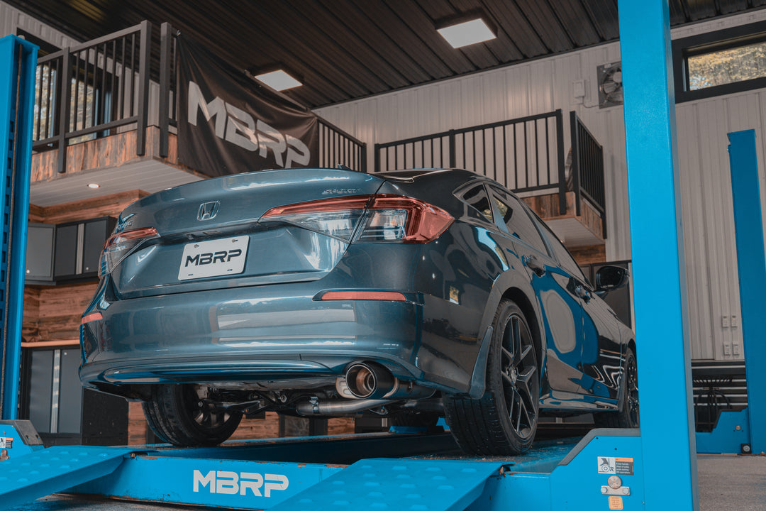 MBRP 22-Up Honda Civic, Sedan Sport 2.0L Armor Pro 2.5" Cat-Back Exhaust with CF Tip, Tour Profile S49053CF