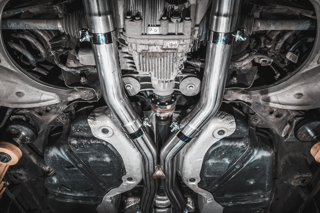 MBRP 2018-Up Dodge Durango SRT SRT Hellcat 6.2L/6.4L Armor Lite Aluminized Steel 3" Cat-Back Dual Rear Exit S5105AL