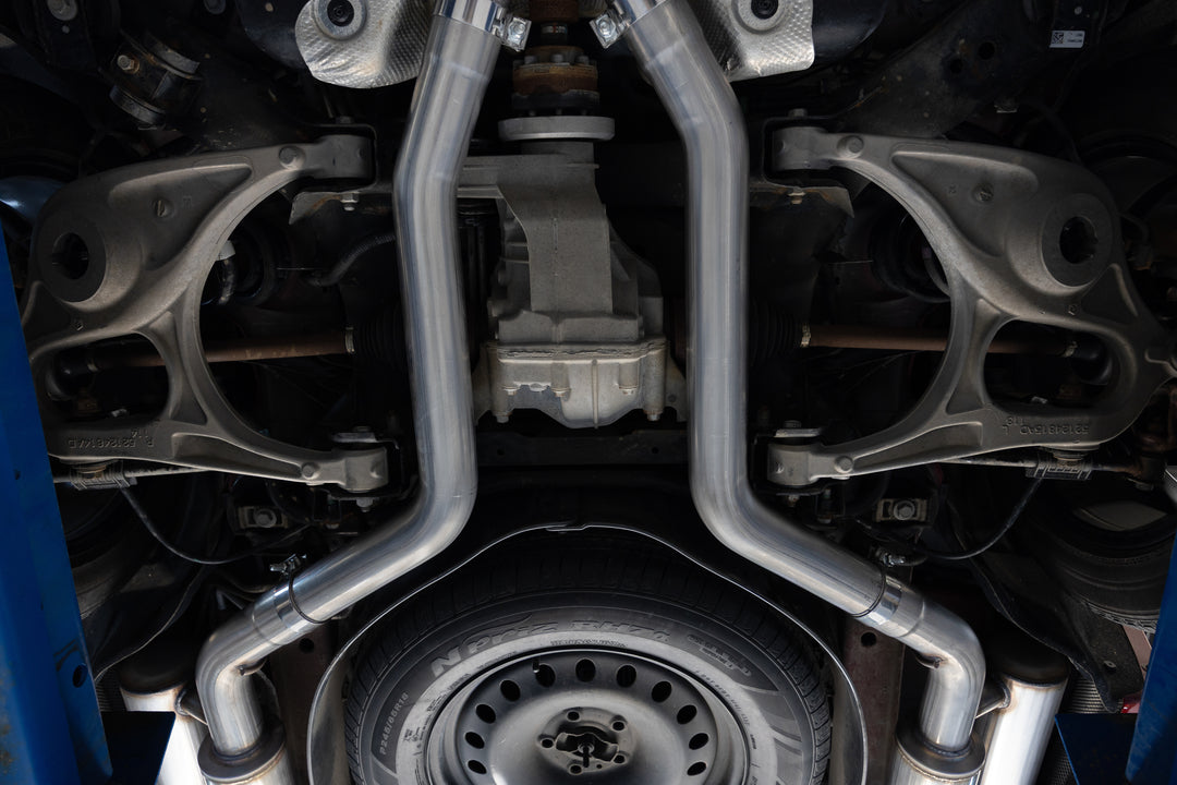 MBRP 11-Up Dodge Durango 5.7L, Armor Pro 3" Cat-Back Dual Split Rear with CF Tips, Street Profile S51073CF