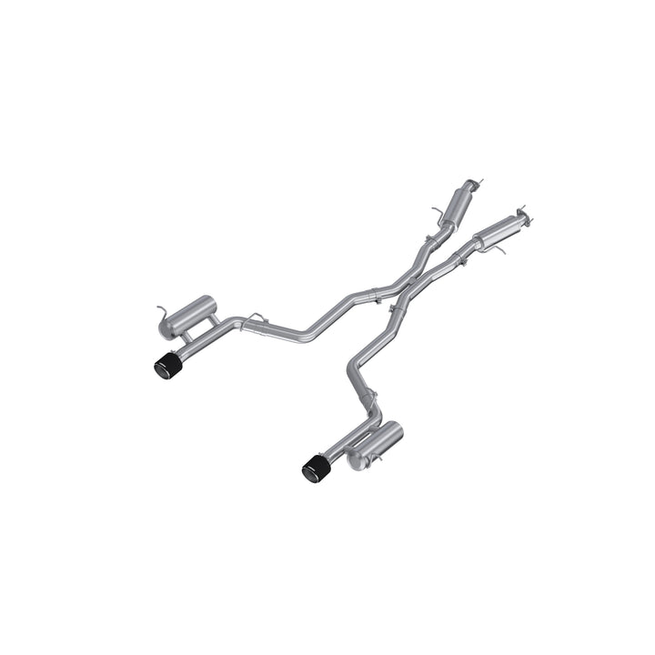 MBRP 11-Up Dodge Durango 3.6L, Armor Pro 3" Cat-Back Dual Split Rear with CF Tips, Street Profile S51093CF