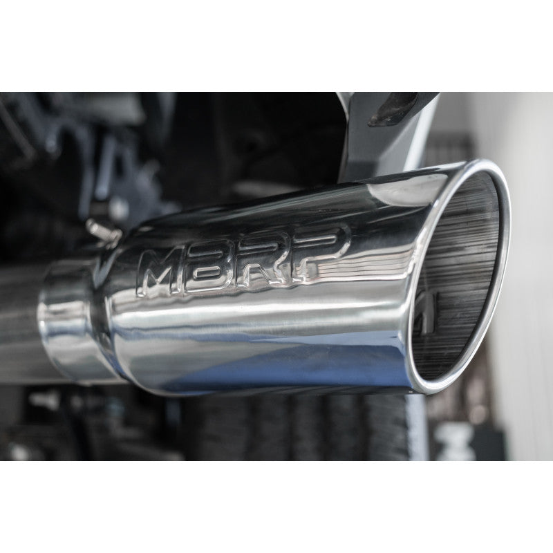 MBRP 14-Up Ram 2500/3500 Armor Pro T304 Stainless Steel 4" Cat Back Single Side Exit Exhaust System S5149304