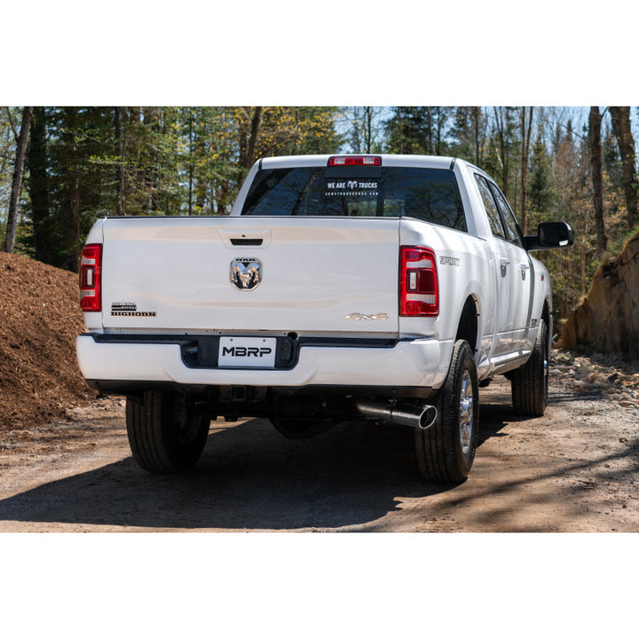 MBRP 14-Up Ram 2500/3500 Armor Lite, Aluminized Steel 4" Cat Back Single Side Exit Exhaust System S5149AL