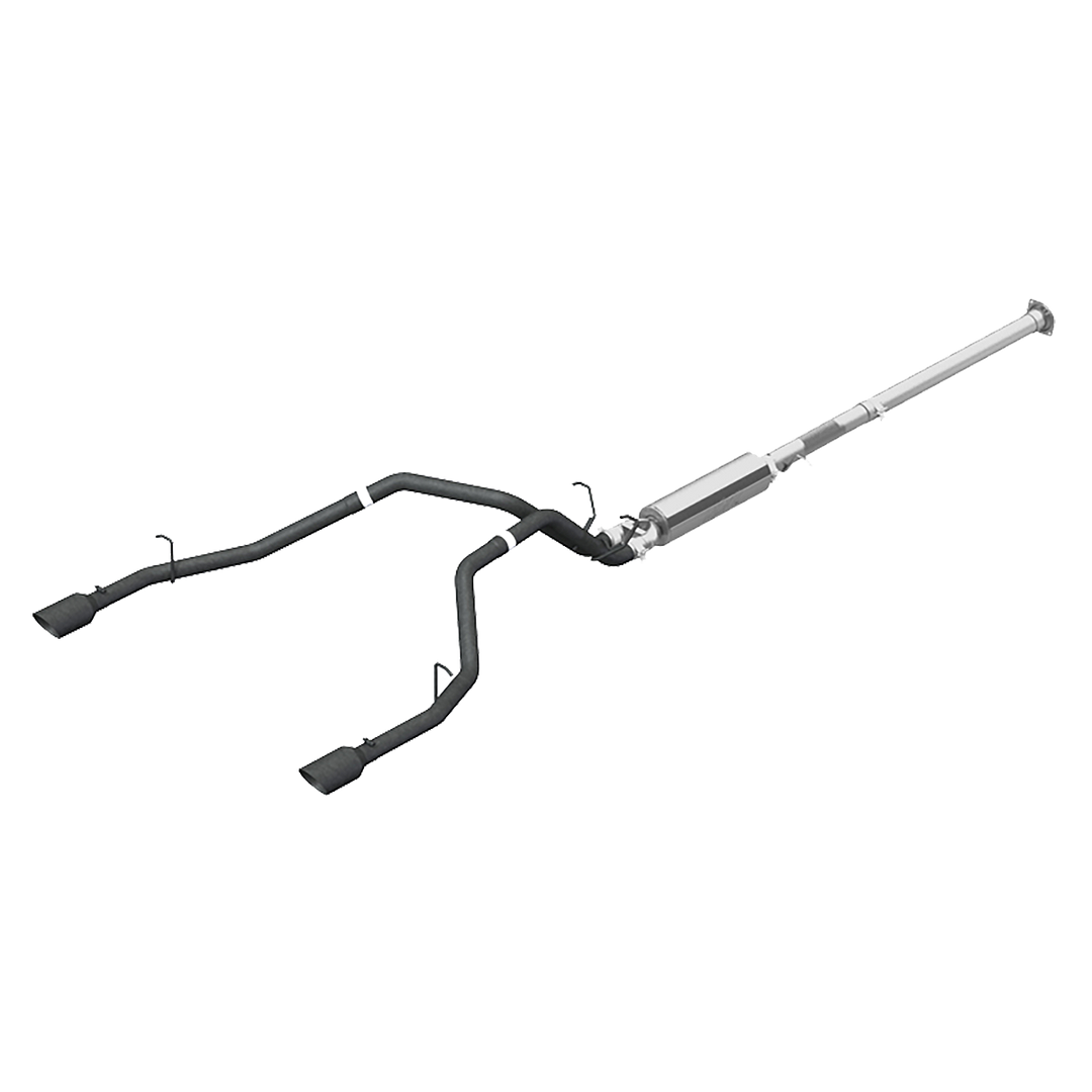 MBRP Cat Back Exhaust System Dual Split Rear Black Coated For 19-Up RAM Hemi 1500 5.7L Crew/Quad Cab S5152BLK