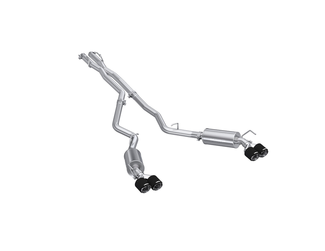 MBRP Cat-Back 2.5" Dual Rear Quad Carbon Fiber Tips 20-Up Explorer/Aviator S52053CF