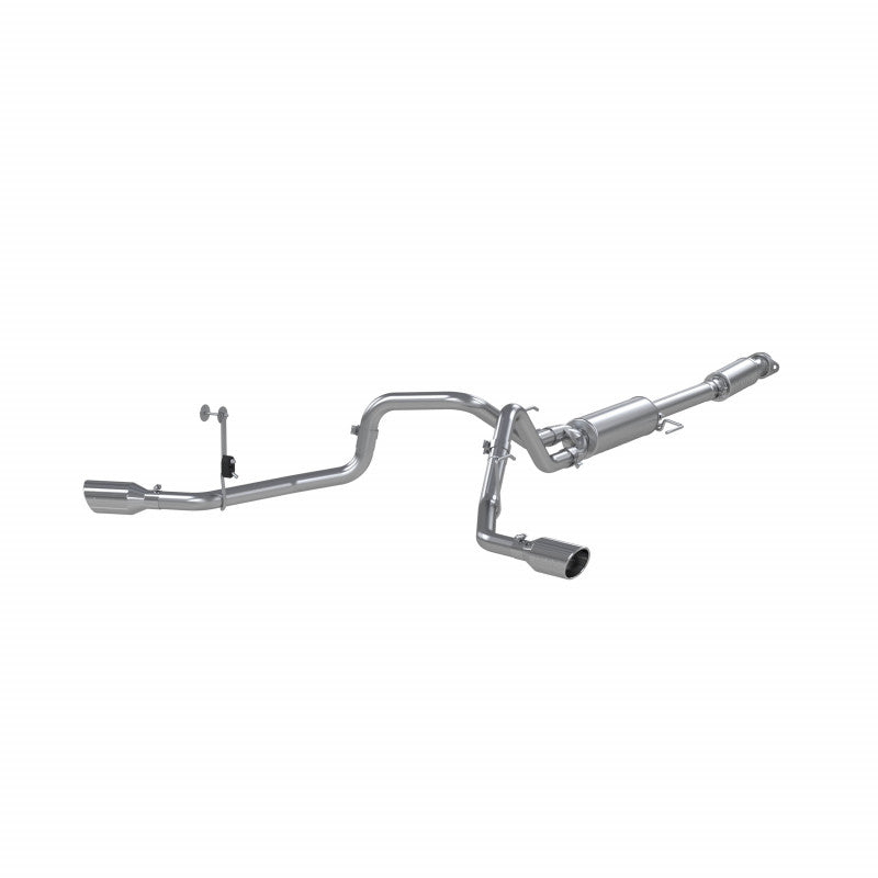 MBRP 21-Up Ford F-150 T409 Stainless Steel 3" Cat-Back 2.5" Dual Split Side Exhaust System S5213409