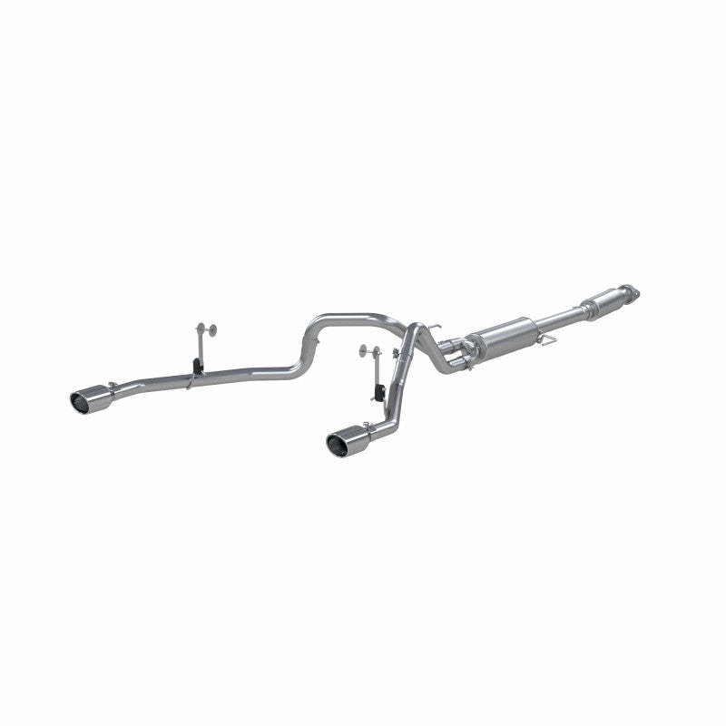 MBRP 21-Up Ford F-150 Aluminized Steel 3" Cat-Back 2.5" Dual Split Rear Exhaust System S5215AL