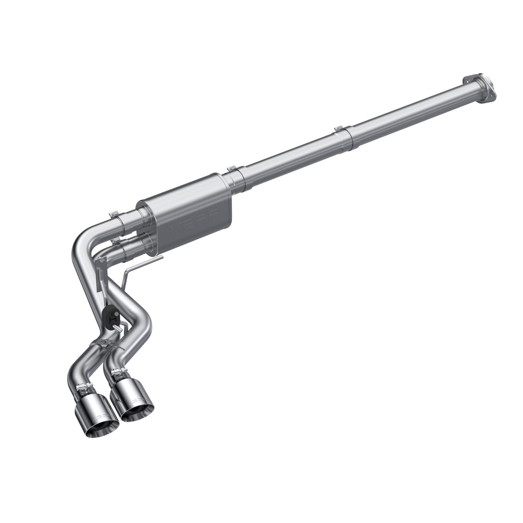 MBRP 3" Cat-Back 2.5" Dual Pre-Axle (Race Profile) 21-Up F-150 T304 Stainless Steel S5217304