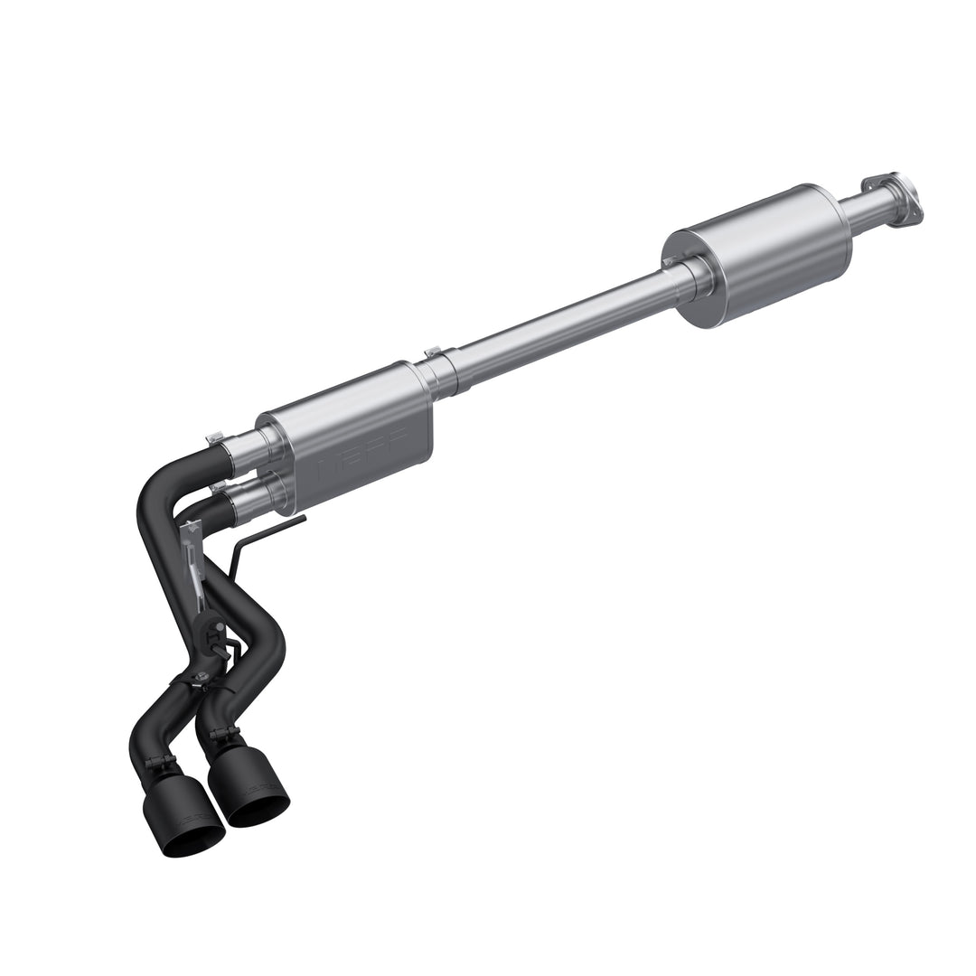 MBRP 3" Cat-Back 2.5" Dual Pre-Axle (Street Profile) 21-UP F-150 Black Coated S5219BLK