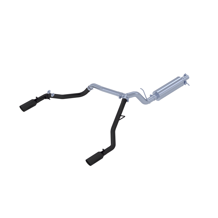 MBRP Ford 3" Cat Back Exhaust System Dual Split Rear Exit For 19-23 Ford Ranger Ecoboost 2.3L S5223BLK