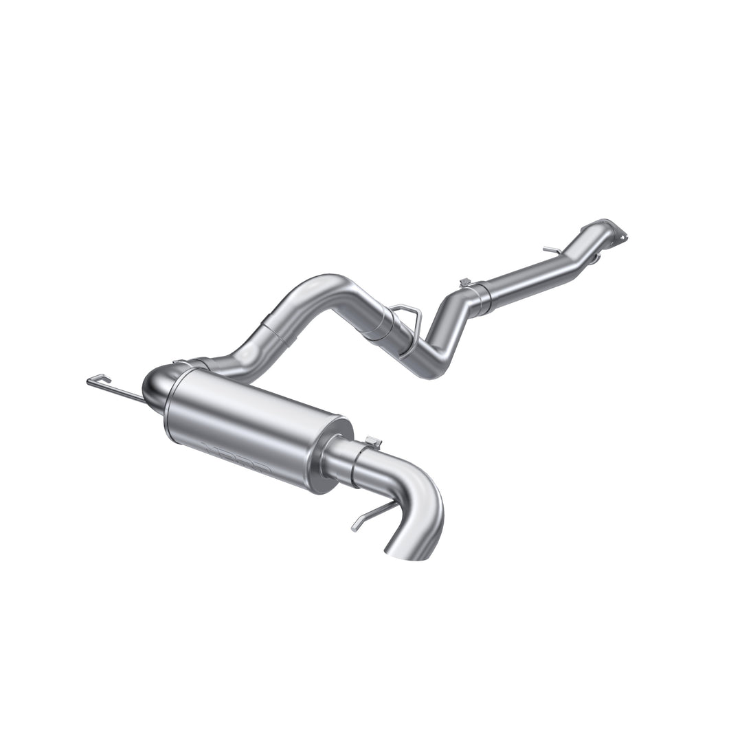 MBRP 3" Cat-Back Single High Clearance Rear Exit 2021-Up Ford Bronco T304 Stainless Steel S5237304