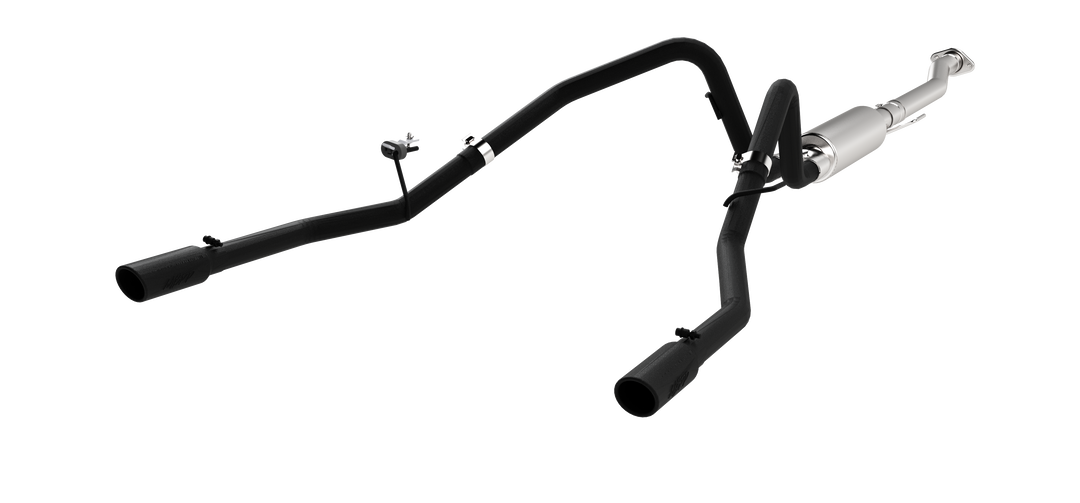 MBRP 2.5" Cat Back Exhaust System Dual Rear Exit For 11-14 Ford F-150 V6 EcoBoost Black Coated S5240BLK