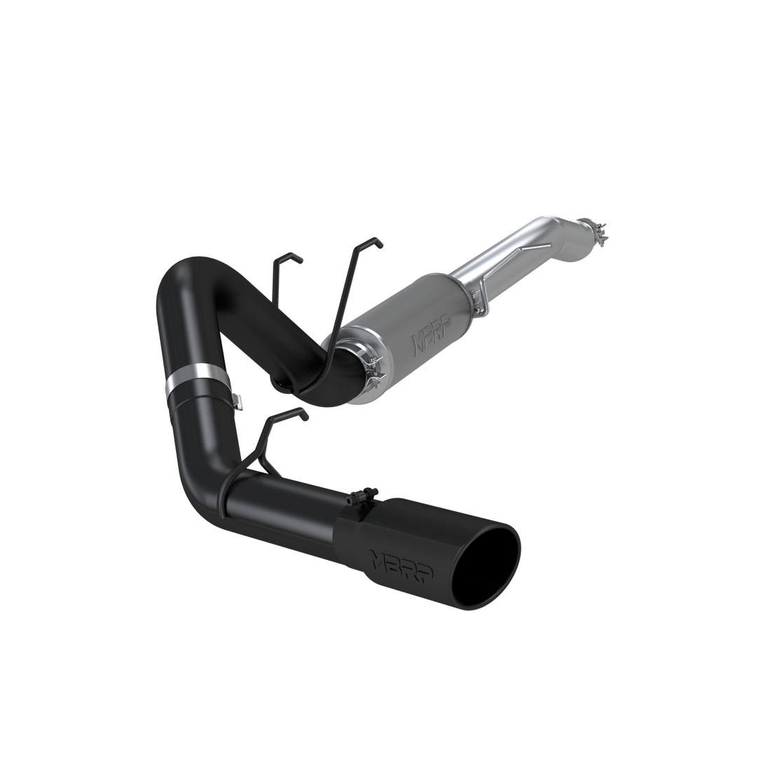MBRP Ford 4" Exhaust Resonator Back Single Side Exit Armor BLK For 17-Up Ford F250/F350 S5247BLK
