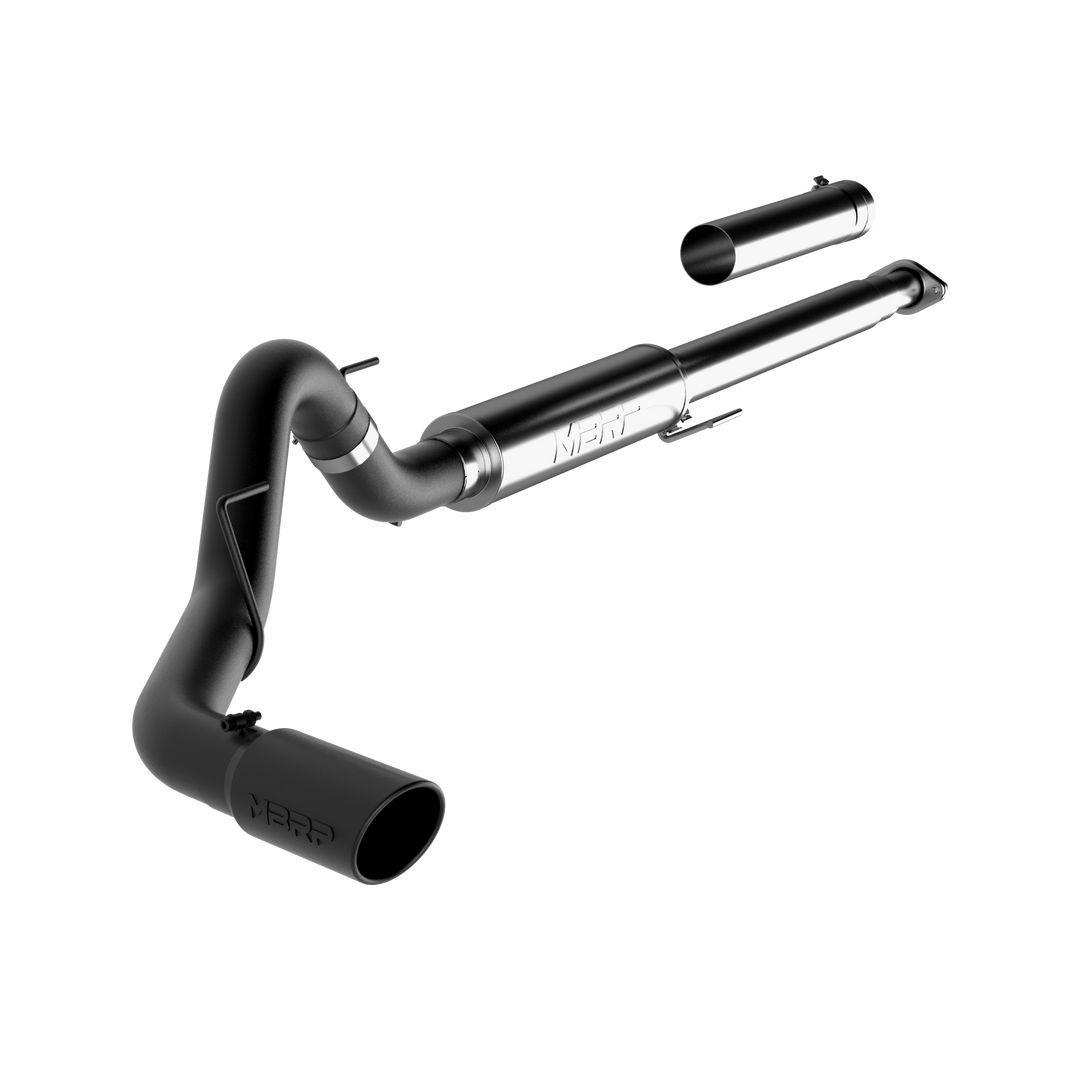 MBRP 4" Cat Back Exhaust System For 15-20 Ford F-150 2.7L/3.5L EcoBoost Single Black Finish S5259BLK