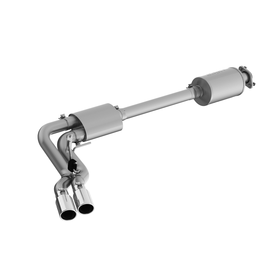 MBRP 3" Cat Back Exhaust Pre-Axle Dual Outlet T304 Stainless Steel Street Version For 15-20 Ford F-150 S5262304