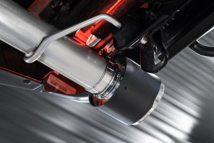 MBRP 2021-Up Ford F-150 Raptor 3.5L EcoBoost HO 3" Axle-Back Dual Rear Exit T304 Stainless Steel S52663CF