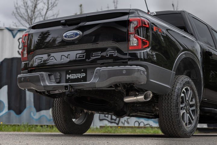 MBRP 2024 Ford Ranger 2.3L Ecoboost Armor Pro T304SS 3" Cat-Back Single Side Exit with Polished Tip S5269304
