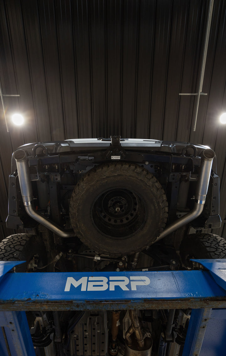 MBRP 24-Up Ford Ranger Raptor 3.0L EcoBoost, Armor Pro 3" Axle-Back Dual Rear Turn-Down S5270304