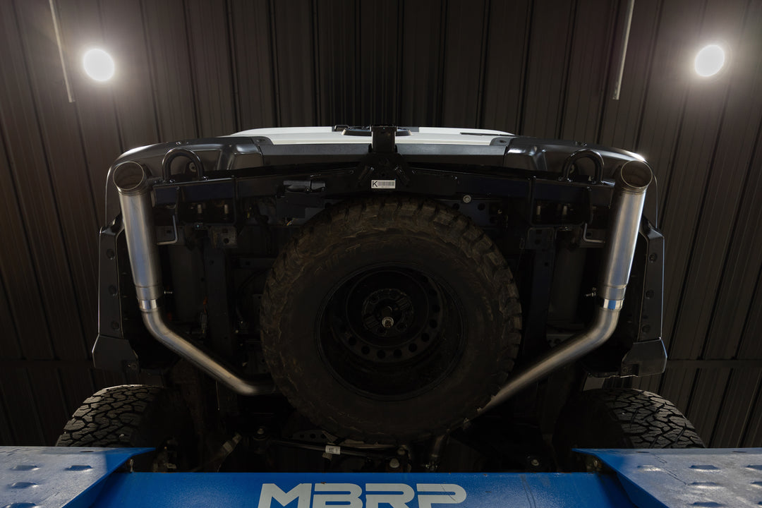 MBRP 24-Up Ford Ranger Raptor 3.0L EcoBoost, Armor Pro 3" Axle-Back Dual Rear Turn-Down S5270304