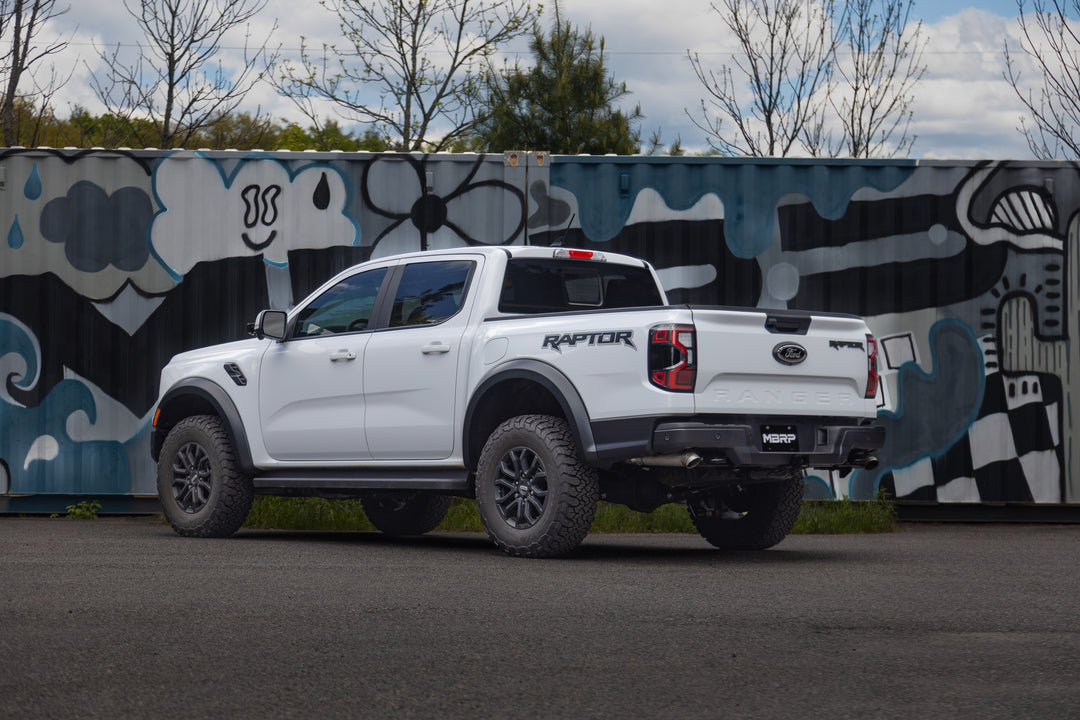MBRP 24-Up Ford Ranger Raptor 3.0L EcoBoost, Armor Pro 3" Axle-Back Dual Rear Turn-Down S5270304