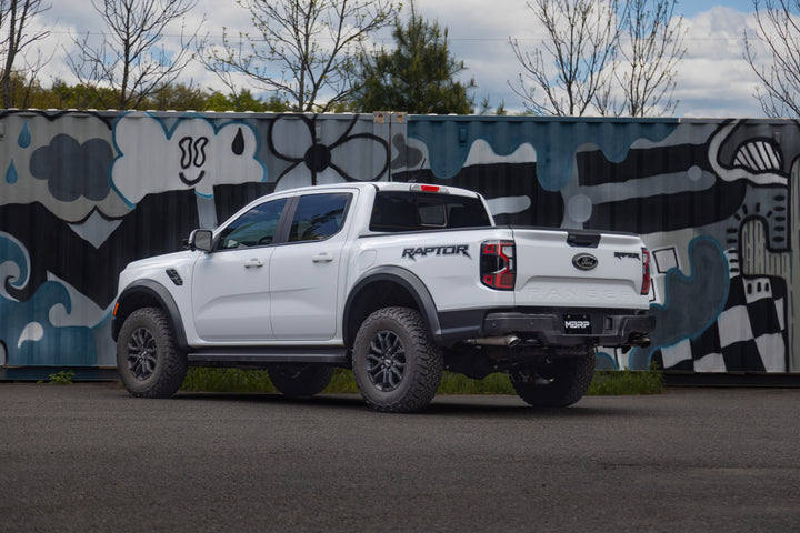 MBRP 24-Up Ford Ranger Raptor 3.0L EcoBoost, Armor Pro 3" Axle-Back Dual Rear Turn-Down S5270304