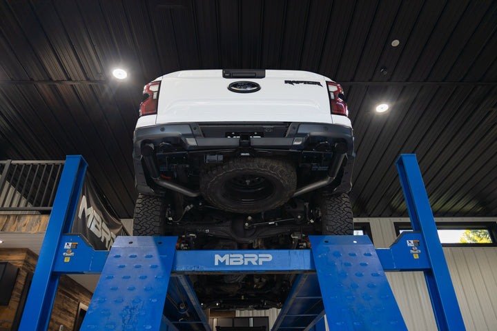 MBRP 24-Up Ford Ranger Raptor 3.0L EcoBoost, Armor BLK 3" Axle-Back Dual Rear Turn-Down S5270BLK