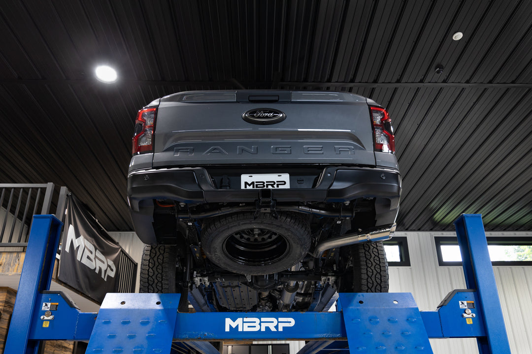 MBRP 2024-Up Ford Ranger 2.7L, Armor Lite 2.5" Cat-Back 3" Single Side Rear Exit S5272AL