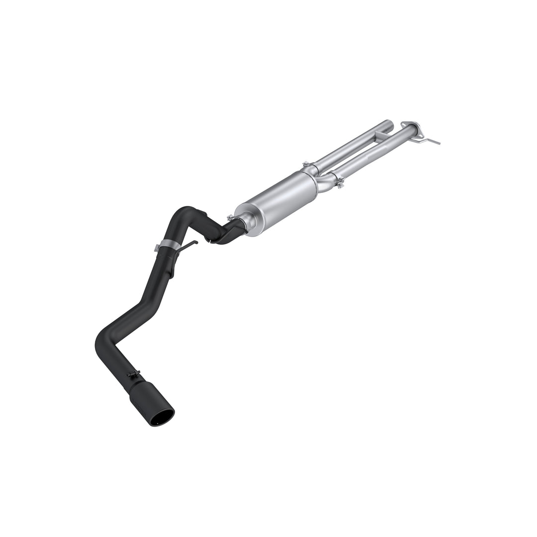 MBRP 2024-Up Ford Ranger 2.7L, Armor BLK 2.5" Cat-Back 3" Single Side Rear Exit S5272BLK