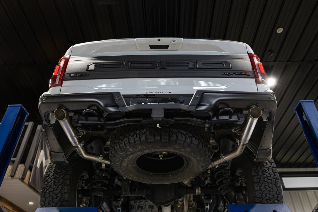 MBRP 22-Up Ford F-150 Raptor 3.5L and Raptor R 5.2L Armor Pro 3" Axle-Back Dual Split Rear Turn Down S5278304