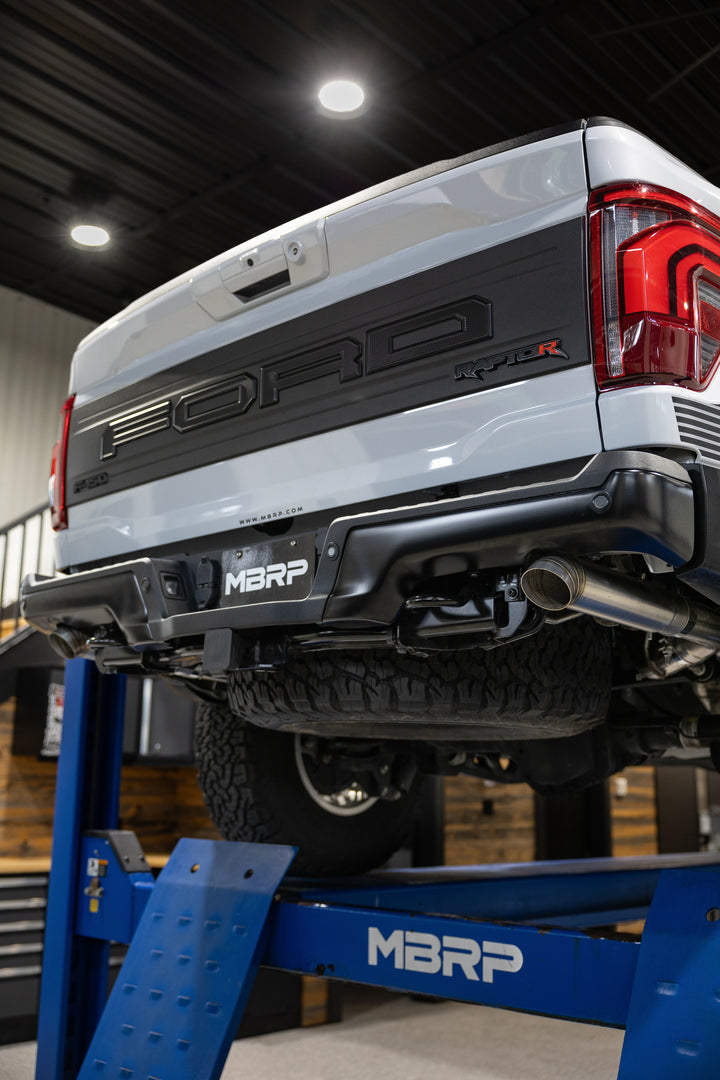 MBRP 22-Up Ford F-150 Raptor 3.5L and Raptor R 5.2L Armor Pro 3" Axle-Back Dual Split Rear Turn Down S5278304