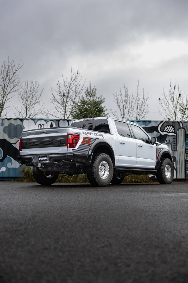 MBRP 22-Up Ford F-150 Raptor 3.5L and Raptor R 5.2L Armor BLK 3" Axle-Back Dual Split Rear Turn Down S5278BLK