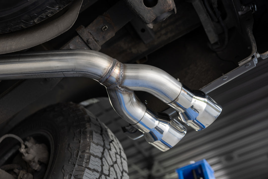 MBRP 15-20 Ford F-150 2.7L, 3.5L and 5.0L Armor Lite 3" Cat-Back Passenger Side Exit with Polished Tips S5281AL