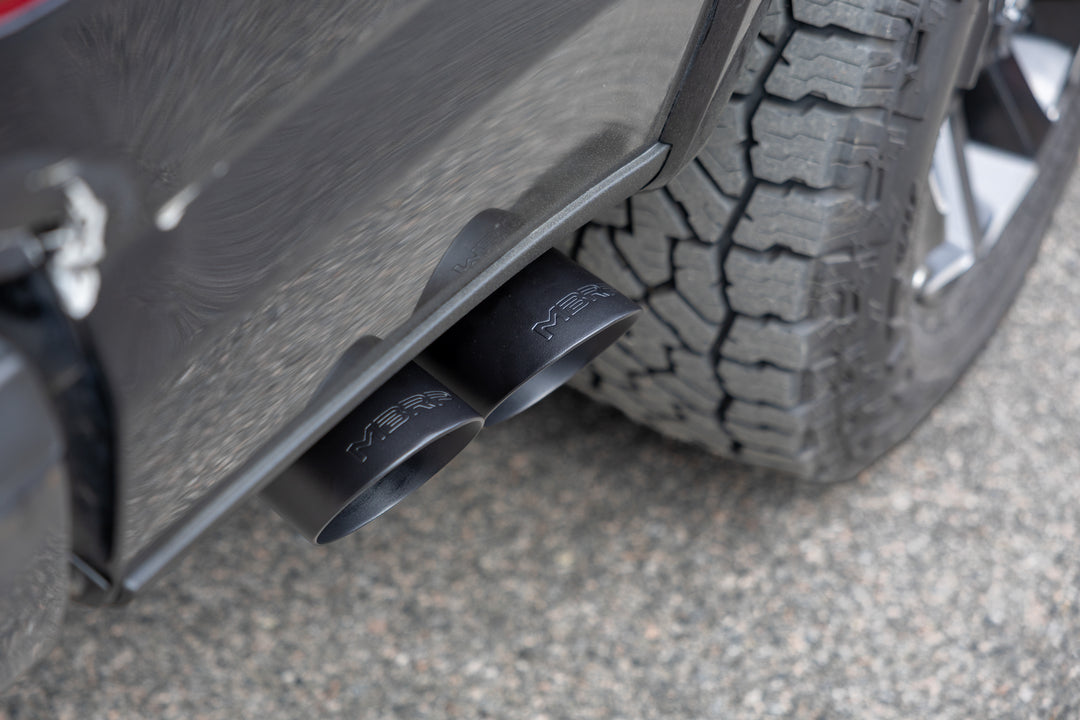 MBRP 15-20 Ford F-150 2.7L, 3.5L and 5.0L, Armor BLK 3" Cat-Back Passenger Side Exit with Black Tips S5281BLK