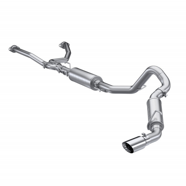 MBRP 2022-Up Toyota Tundra 3.4L T304 Stainless Steel 2.5" Dual Cat-Back Single Side Exit S5301304