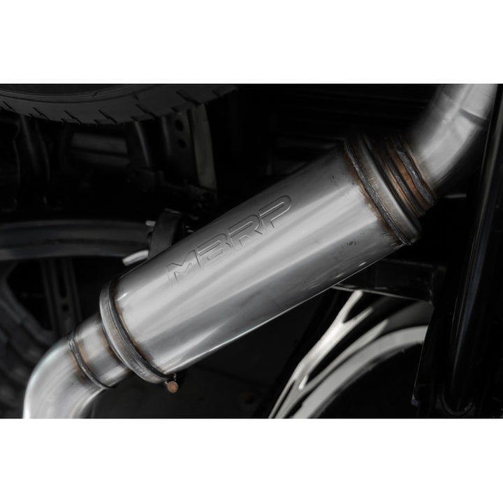 MBRP 2022-Up Toyota Tundra 3.4L T304 Stainless Steel 2.5" Dual Cat-Back Single Side Exit S5301304
