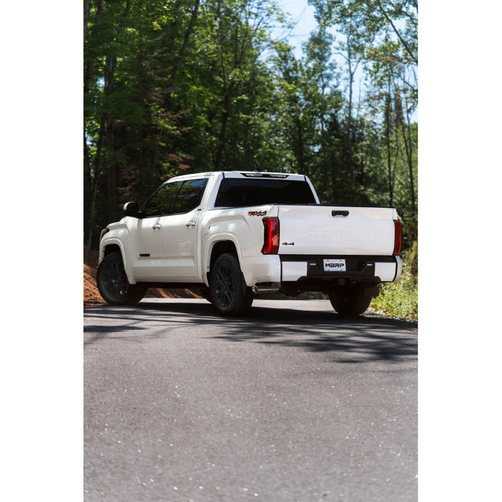 MBRP 2022-Up Toyota Tundra 3.4L T304 Stainless Steel 2.5" Dual Cat-Back Single Side Exit S5301304
