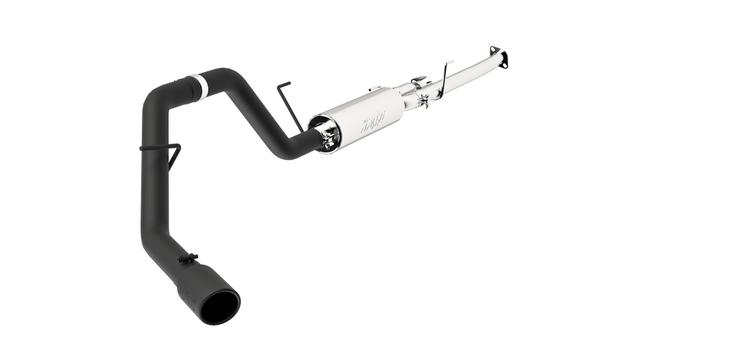 MBRP Cat Back Exhaust Single Side Black Aluminized Steel For 09-21 Toyota Tundra 5.7L, EC-Std. and SB/Crew S5314BLK